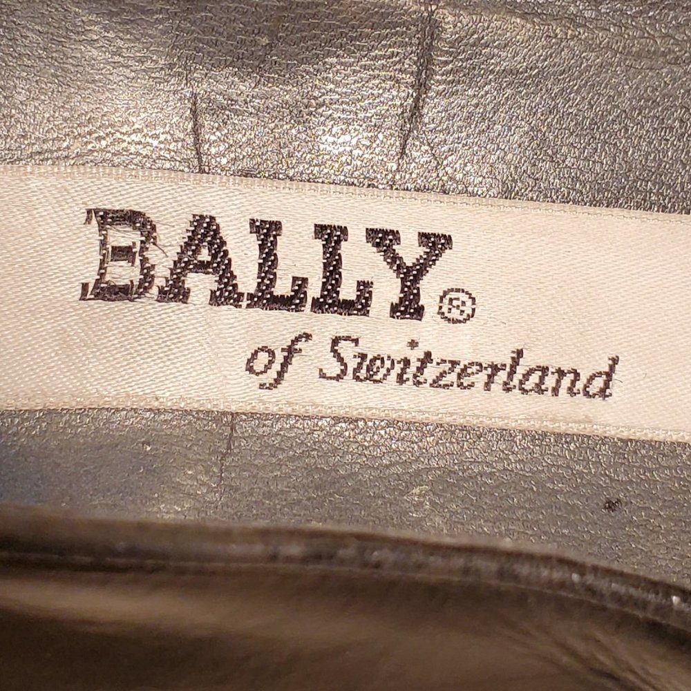 BALLY of Switzerland Black Men 10D Leather Loafers - Picture 6 of 8